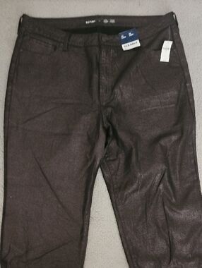 Old Navy Metallic Dark Brown Skinny Pants